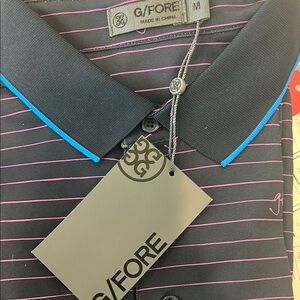 G/FORE Men's Black Polo Shirt  - Four Seasons Hualalai